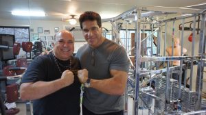Meeting Lou Ferrigno in my gym one year ago (and 50 pounds heavier)