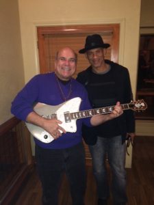 With guitarist Randy Jacobs