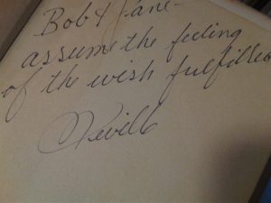 Neville signed message to you