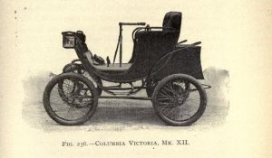The Mark III electric car circa 1901 could go 12 mph and 35 miles