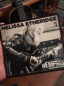 Melissa's latest album, signed