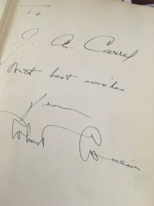Rare signed Letters book